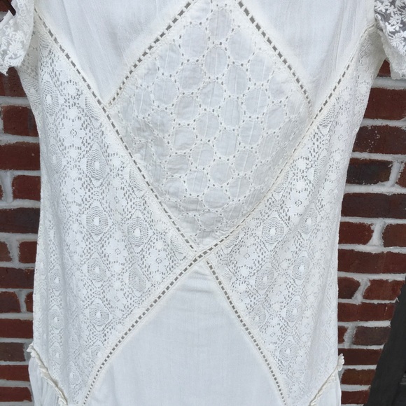 FINAL PRICE DROP LUCKY & BLESSED  IVORY LACE DRESS - Picture 3 of 6